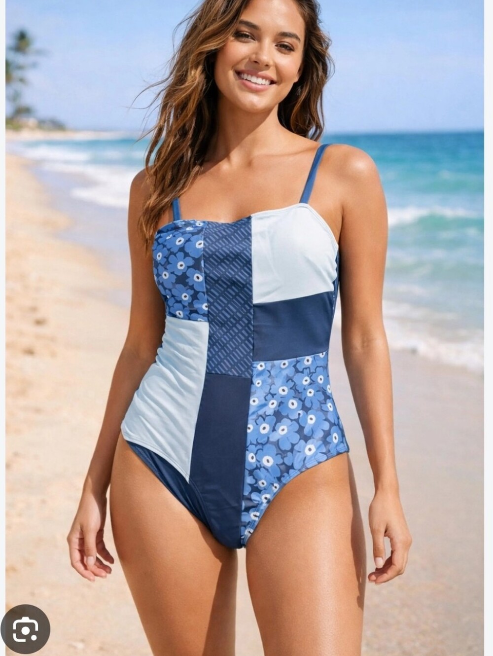 Nani NWT! Swimsuit Patchwork